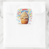 Cupcake Birthday Stickers (Sac)
