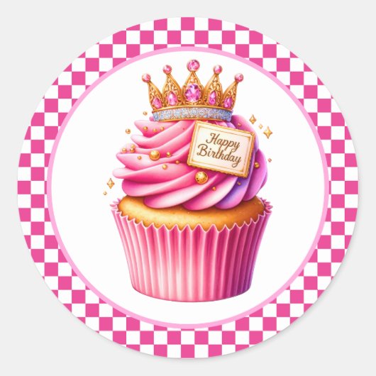 Cupcake Birthday Stickers (Devant)