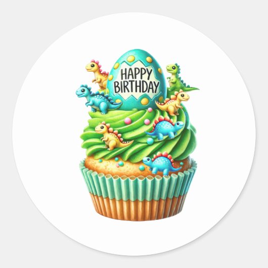 Cupcake Birthday Stickers (Devant)