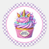 Cupcake Birthday Stickers (Devant)