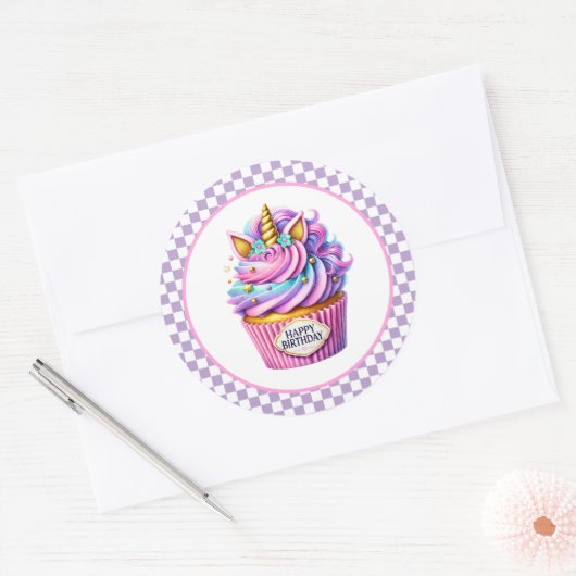 Cupcake Birthday Stickers (Enveloppe)