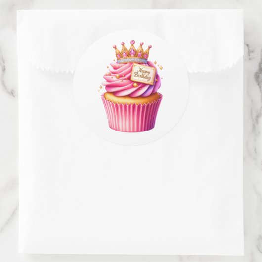 Cupcake Birthday Stickers (Tas)