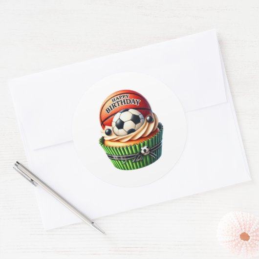 Cupcake Birthday Stickers (Enveloppe)