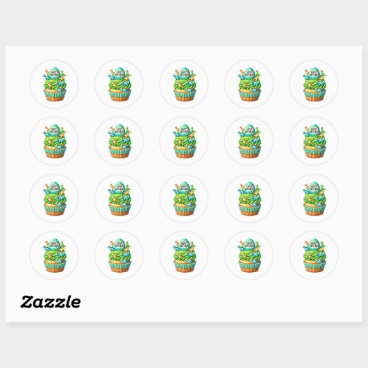 Cupcake Birthday Stickers (Feuille)