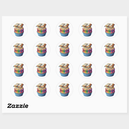 Cupcake Birthday Stickers (Feuille)