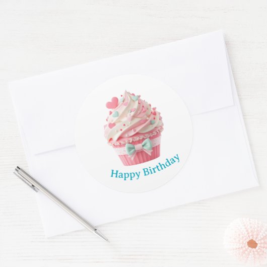 Cupcake Birthday Stickers (Enveloppe)