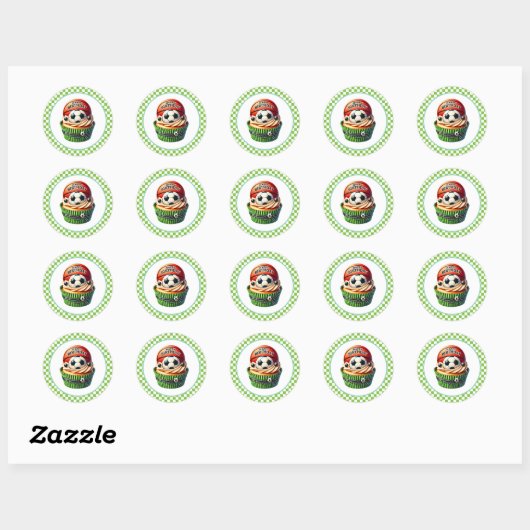 Cupcake Birthday Stickers (Feuille)