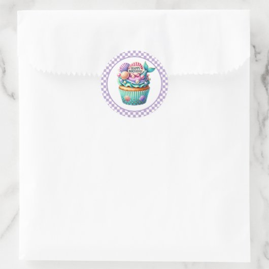Cupcake Birthday Stickers (Sac)