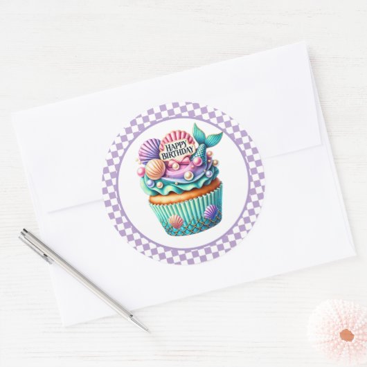 Cupcake Birthday Stickers (Enveloppe)