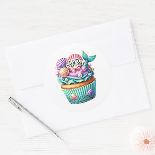 Cupcake Birthday Stickers (Enveloppe)