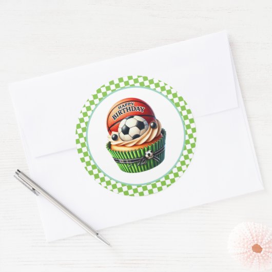 Cupcake Birthday Stickers (Enveloppe)