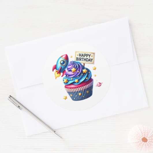 Cupcake Birthday Stickers (Enveloppe)