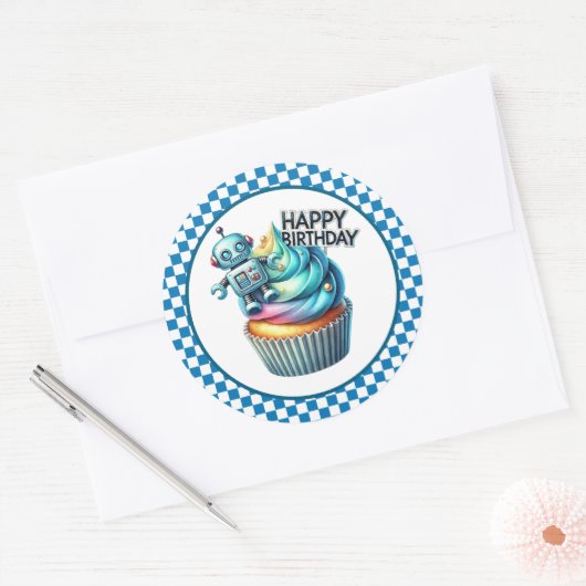 Cupcake Birthday Stickers (Enveloppe)