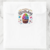 Cupcake Birthday Stickers (Sac)