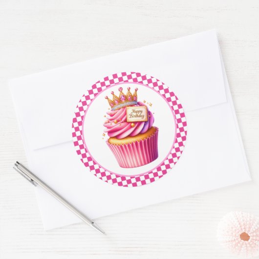 Cupcake Birthday Stickers (Enveloppe)