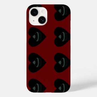 cupcake bloed rood zwart Case-Mate iPhone 14 hoesje