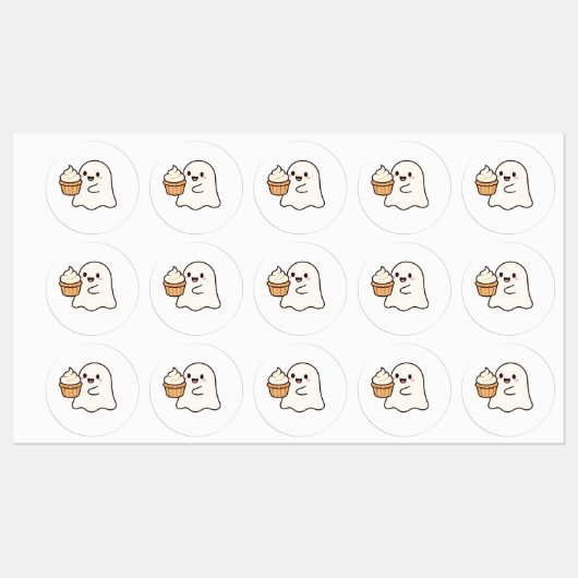 Cupcake Boo stickers (Vel)
