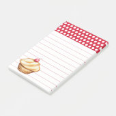 Cupcake boodschappenlijstje Post it notes (Schuin)