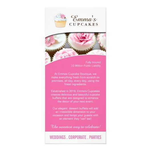 Cupcake Boutique Rack Kaart (Voorkant)