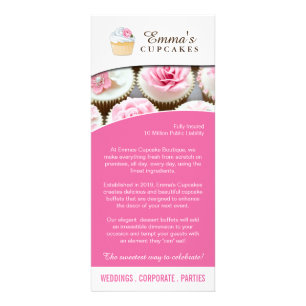 Cupcake Boutique-rackkaart Reclamekaart