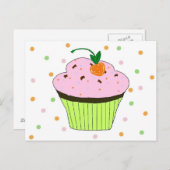 Cupcake Briefkaart (Voorkant / Achterkant)