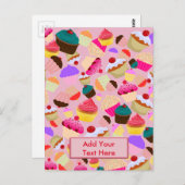 Cupcake Briefkaart (Voorkant / Achterkant)