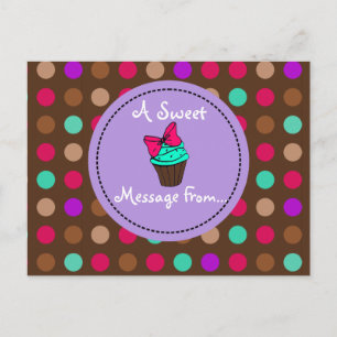 Cupcake-Briefkaart Briefkaart