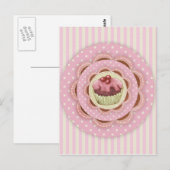 Cupcake-Briefkaart Briefkaart (Voorkant / Achterkant)