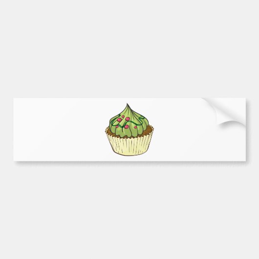 Cupcake Bumpersticker (Voorkant)