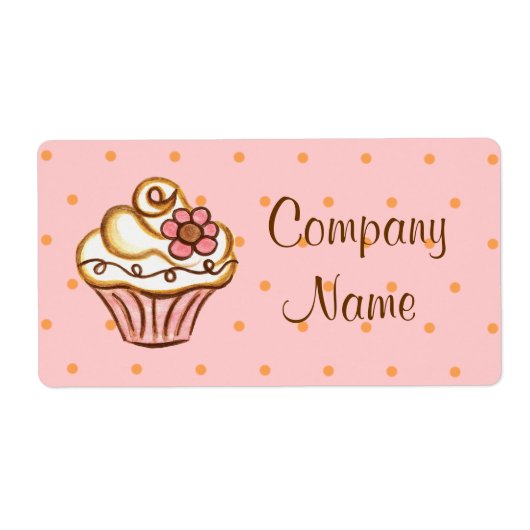 Cupcake Business Bakery Étiquettes (Devant)