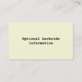 Cupcake Business - Carte de visite (Dos)