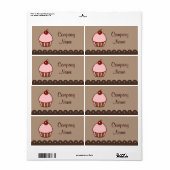 Cupcake Business Labels (Full Sheet)