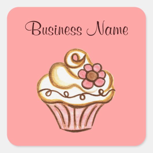 Cupcake Business Stickers (Voorkant)