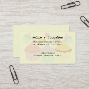 Cupcake Business - Visitekaartje