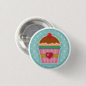 Cupcake-Button Ronde Button 3,2 Cm (Voorkant /achterkant)