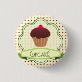 Cupcake-Button Ronde Button 3,2 Cm (Voorkant)