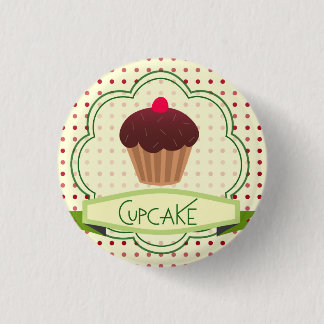 Cupcake-Button Ronde Button 3,2 Cm