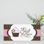 Cupcake Cadeaubon (Staand voorkant)