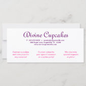 Cupcake Cadeaubon Crown Pink Paars (Achterkant)