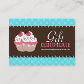 Cupcake Cadeaubon Kortingskaartje (Achterkant)