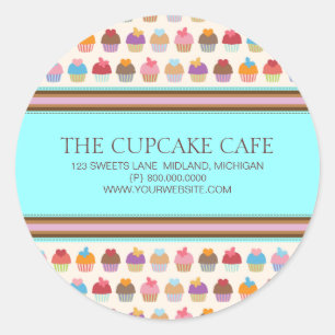 Cupcake Cafe Stickers van bakkerijbedrijven