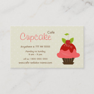 Cupcake Cafe Visitekaartje