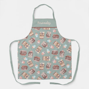 Cupcake Cake Dessert Pattern Women's Cooking Apron Schort