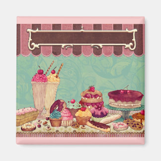 Cupcake Cake Party Sign Banner Magneet