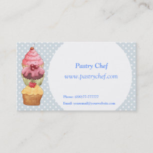 Cupcake Cake Pastries Visitekaartje