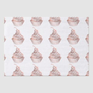 Cupcake Cakes & Sweets Home Bakery Rustic Vintage Tissuepapier