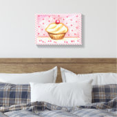 Cupcake Canvas Art Print (Insitu (Slaapkamer))