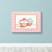 Cupcake Canvas Art Print (Insitu (Houten vloer))
