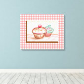 Cupcake Canvas Art Print (Insitu (Houten vloer))