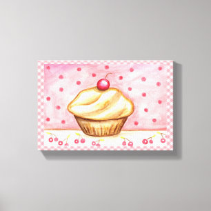 Cupcake Canvas Kunstprint Afdruk